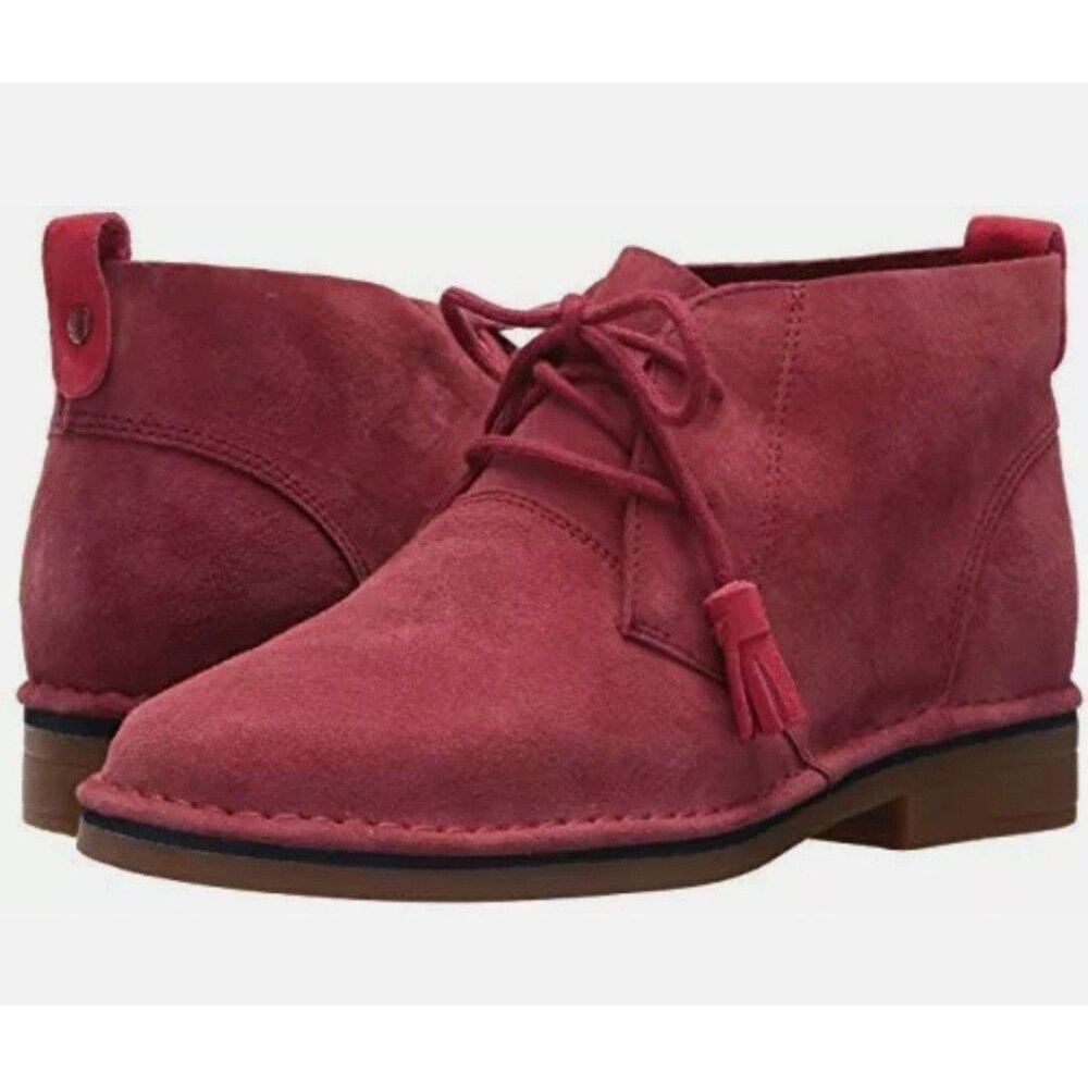HUSH PUPPIES BROWN SUEDE LEATHER CYRA CATELYN ANKLE CHUKKA BOOTS SHOES size 9.5